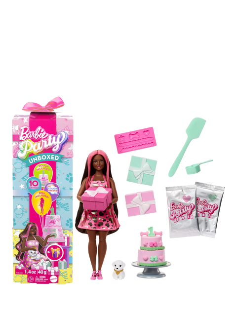 Barbie Party Unboxed Pet Birthday Series – Doll 2 | Blonde Hair & Party Outfit | Variants Available