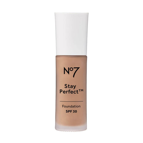 No7 Stay Perfect Foundation SPF30 | 24hr Wear | Medium Coverage | 30ml