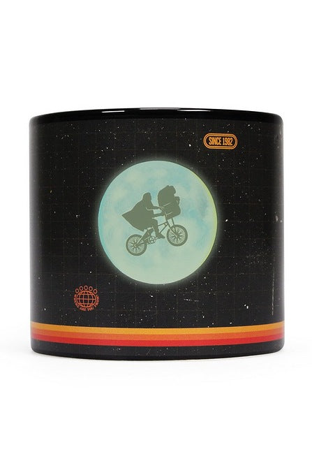 E.T. Glow in the Dark Plant Pot | Ceramic Planter with Iconic Flying Bike Scene