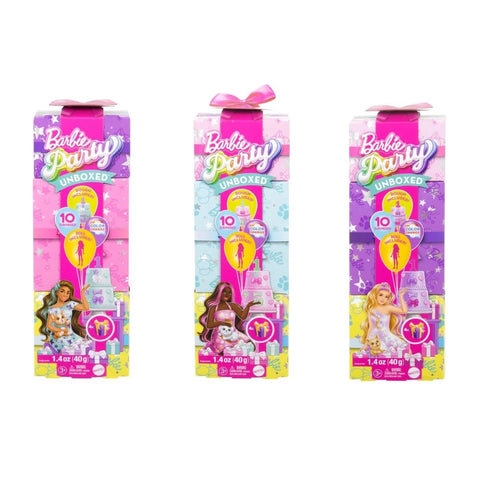 Barbie Party Unboxed Pet Birthday Series – Doll 2 | Blonde Hair & Party Outfit | Variants Available