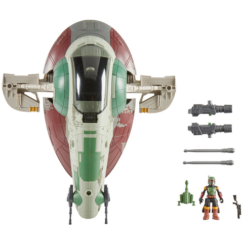 Star Wars Mission Fleet: Starship Skirmish - Boba Fett and Firespray 6cm Figure and Vehicle