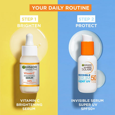 Garnier SPF 50+ Super UV Face Serum – Invisible Vegan Daily Sunscreen