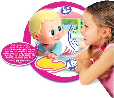 Simba Bella Bouncin’ Babies – Benny Come to Mom | Interactive Crawling Baby Doll