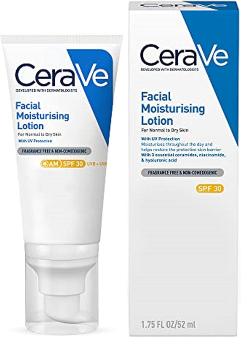 CeraVe AM Facial Moisturising Lotion SPF30 normal to Dry Skin 52ml