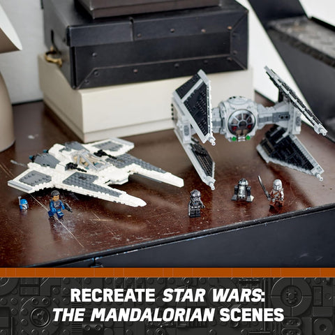 LEGO 75348 Star Wars Mandalorian Fang Fighter vs TIE Interceptor