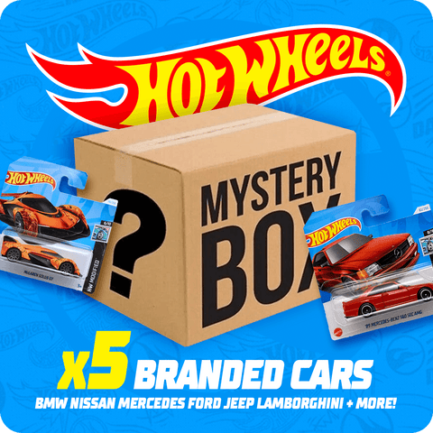 Hot Wheels Branded Mystery Box – 5 Real Cars Only, No Fantasy