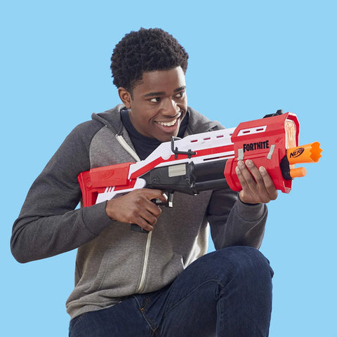 Nerf Fortnite TS Blaster – Pump Action with 8 Mega Darts | Game-Inspired Design