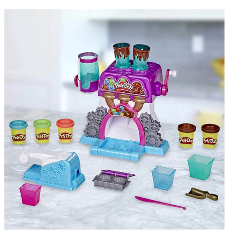 Play-Doh Candy Delight Playset – 13-Piece Sweet Maker (Damaged Box)