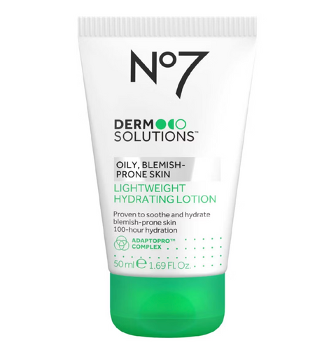No7 Derm Solutions Lightweight Hydrating Lotion Suitable for Normal to Oily, Blemish-Prone Skin 50ml