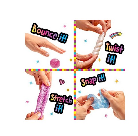 Original Stationery Unicorn Aura Glow-in-the-Dark Putty Kit – Sensory Set for Girls
