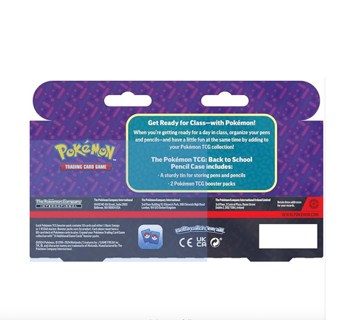 Pokémon TCG Back to School Pencil Case – Includes 2 Booster Packs