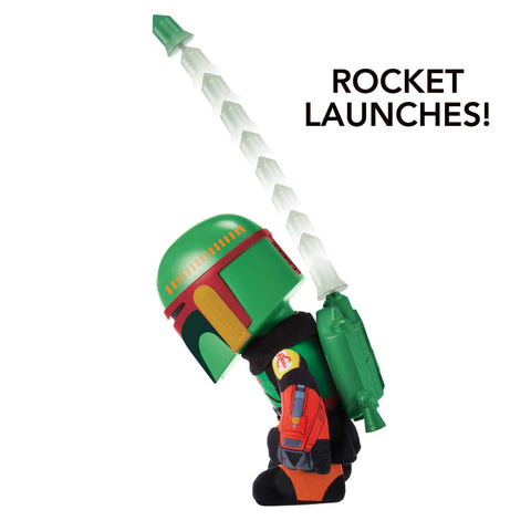 Star Wars Boba Fett Voice Cloner Plush | Rocket Launch & Voice FX Toy