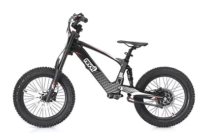 Revvi 18" Kids Electric Balance Bike – Black (Pre‑Order)