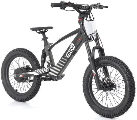 Revvi 18" Kids Electric Balance Bike – Black (Pre‑Order)