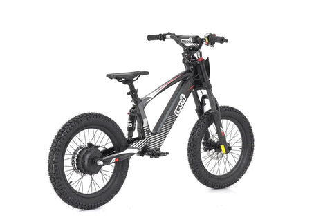 Revvi 18" Kids Electric Balance Bike – Black (Pre‑Order)