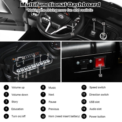 Kids Electric Ride On Truck with Detachable Trailer | 12V 4WD Remote Control