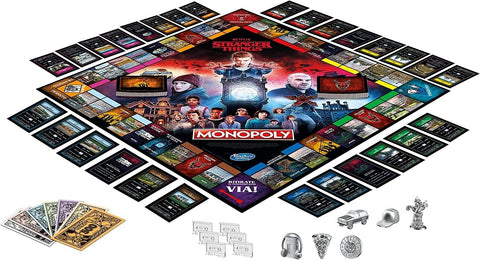 Hasbro Game Table Of Society Monopoly Of Stranger Things 4 IN Italian 14+ | Damaged Packaging