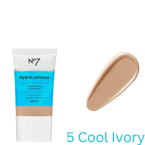 No7 HydraLuminous Moisturising Foundation | Radiant Finish | SPF 15 | 30ml