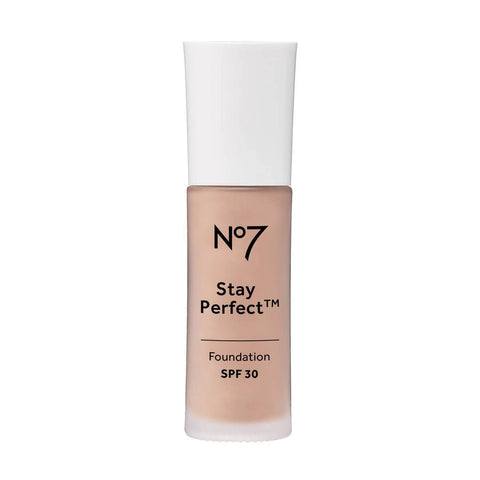 No7 Stay Perfect Foundation SPF30 | 24hr Wear | Medium Coverage | 30ml
