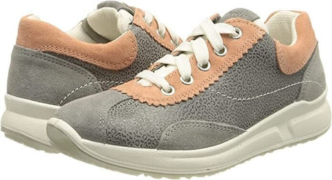 Superfit Merida HS Girls’ Sneaker – Hellgrau Rosa Casual Zip Shoes