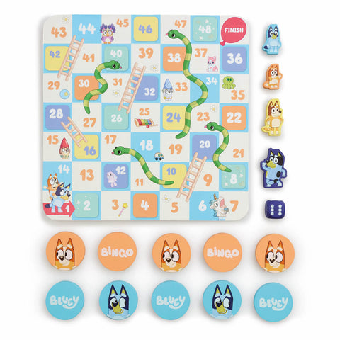 Bluey – Good Times Wooden Games Set