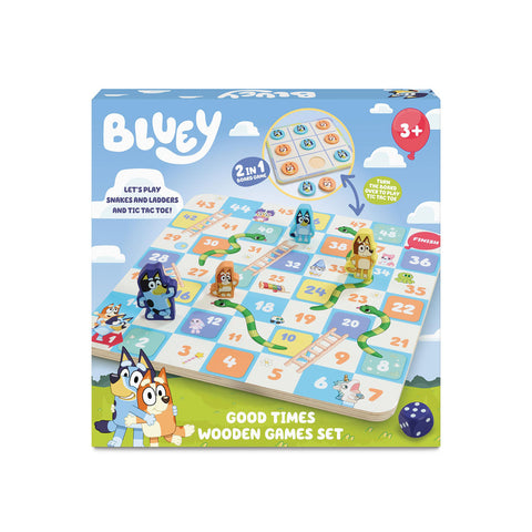 Bluey – Good Times Wooden Games Set