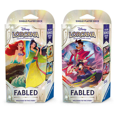 Disney Lorcana: Fabled Starter Deck - Emerald & Ruby (Powerline & Max)