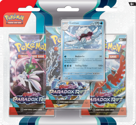 Pokemon Scarlet & Violet Paradox Rift: 3 Pack Blister