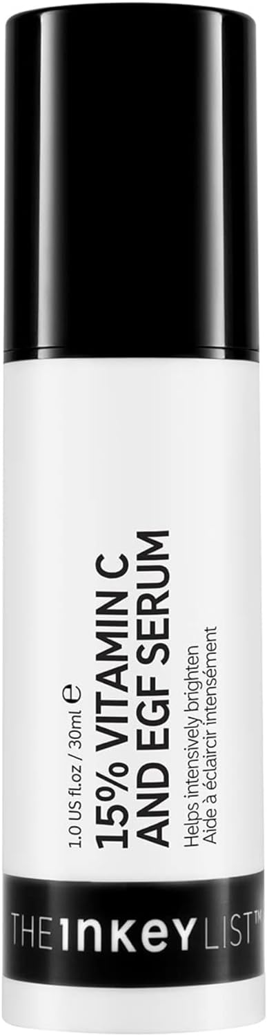 The INKEY List 15% Vitamin C and EGF Serum Helps to Intensively Brighten All Skin Types - 30ml