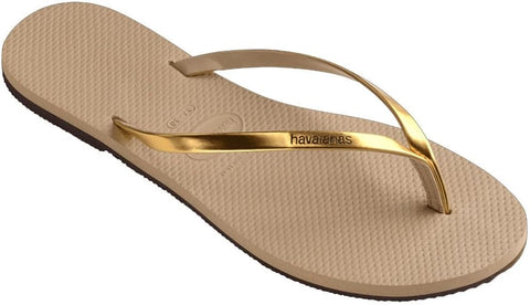Havaianas Women's You Golden Sand Metallic | Damaged Packaging