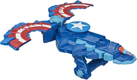 NERF Marvel Mech Strike Monster Hunters Blaster – Captain America Edition