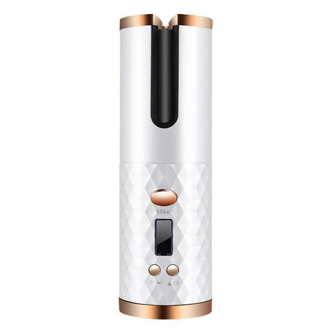 Cordless Automatic Hair Curlers Auto Rotating Wireless Curling Ceramic Wand