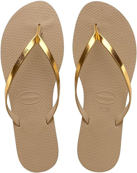 Havaianas Women's You Golden Sand Metallic | Damaged Packaging