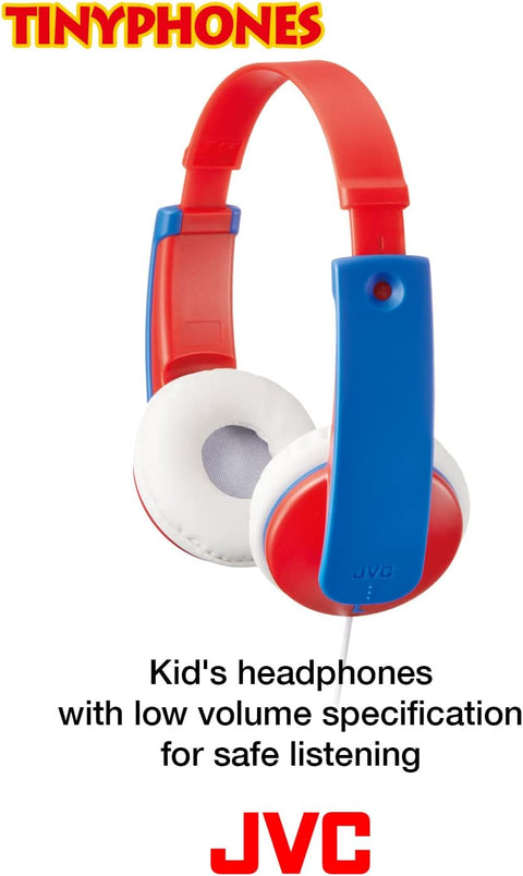 JVC HA-KD7-R Kids TINYPHONES Headphones (Red)