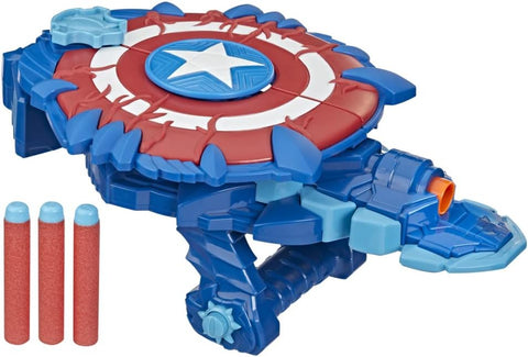 NERF Marvel Mech Strike Monster Hunters Blaster – Captain America Edition