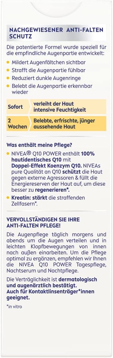 Nivea Q10 Power Anti-Wrinkle + Firming Eye Cream 15ml