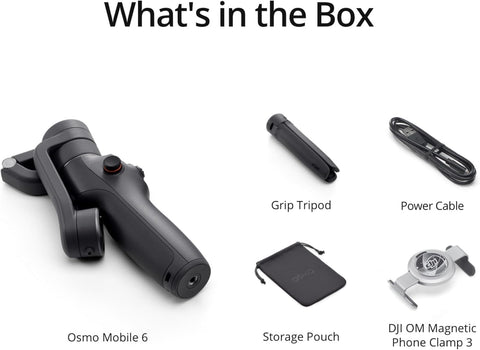 DJI Osmo Mobile 6 3-Axis Smartphone Gimbal with Tracking & Apple Watch Control