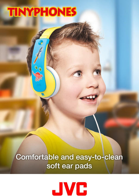 JVC HA-KD7-R Kids TINYPHONES Headphones (Red)