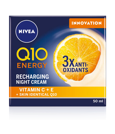 Nivea Q10 Energy Recharging Night Cream with Vitamin C 50ml