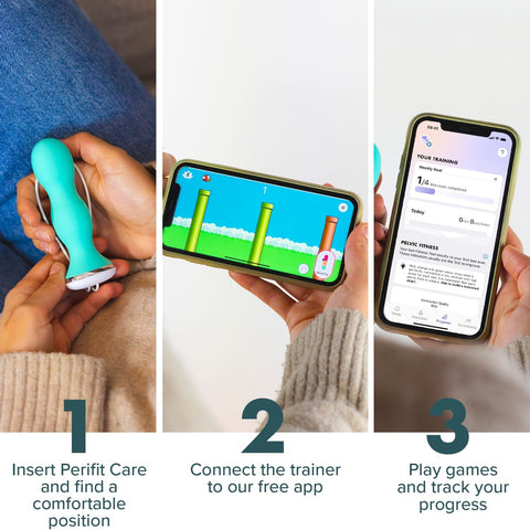 Perifit - Pelvic Floor Trainer with App | Kegel Exerciser | Strengthen Your Pelvic Floor