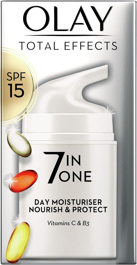 Olay Total Effects Anti-Ageing 7in1 Day Moisturiser With SPF15 - 50ml Media 1 of 8