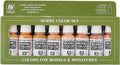 Vallejo Paint Set, AV Vallejo - Face Skin Colours Acrylic Paint Set - Assorted Colours (Pack of 8), Brown - 17ml (Pack of 8)