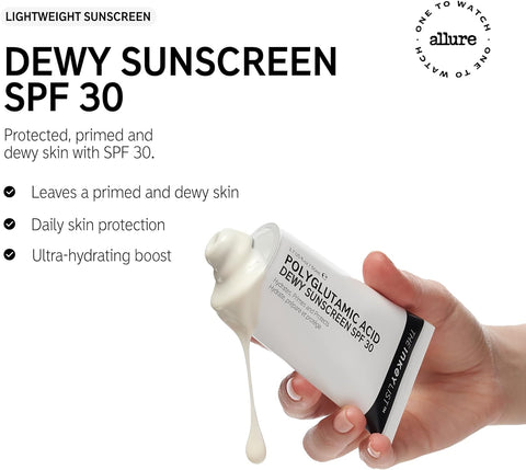 The INKEY List Polyglutamic Acid Dewy Sunscreen SPF30 - 50ml