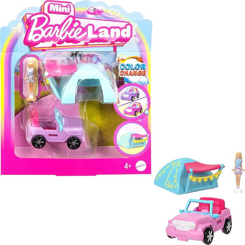 Mattel Mini Barbieland Doll & Vehicle Play Set – With Colour Change Feature