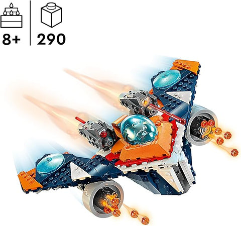 LEGO 76278 Marvel Rocket’s Warbird vs Ronan Buildable Super Hero Spaceship