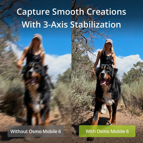 DJI Osmo Mobile 6 3-Axis Smartphone Gimbal with Tracking & Apple Watch Control