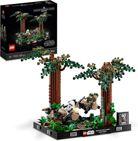 LEGO 75353 Star Wars Endor Speeder Chase Diorama Model Set