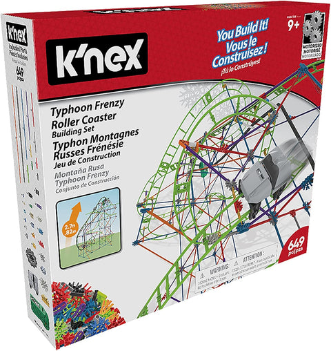 K'NEX | Typhoon Frenzy Roller Coaster Building Set 51438