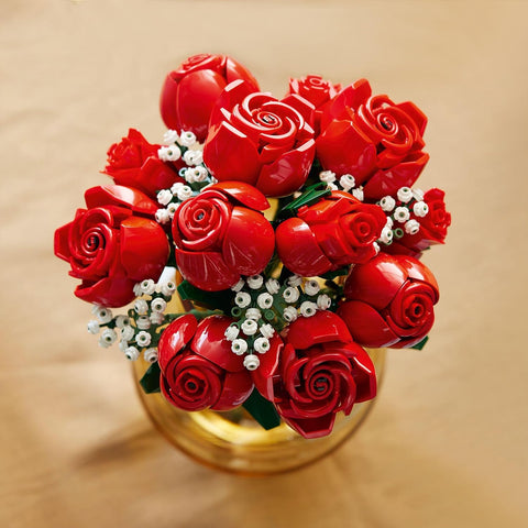 LEGO 10328 Icons Bouquet of Roses, Artificial Flowers Set for Adults| Damaged Packaging