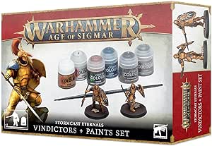 Citadel Miniatures Warhammer Age of Sigmar Stormcast Eternals Vindictors & Paint Set